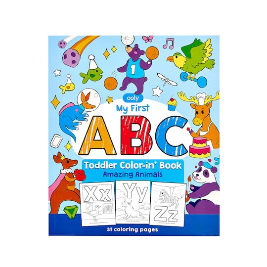 OOLY ABC: Amazing Animals Toddler Color-In&#x27; Book